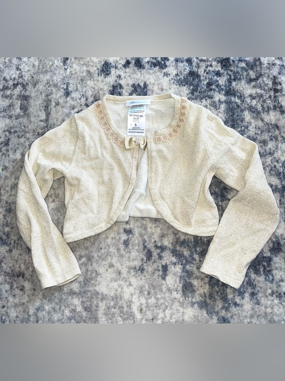Bonnie Jean cropped sweater size 5